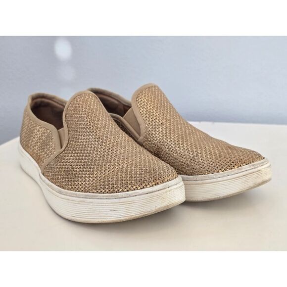 Sofft Woven Tan Slip-On Sneakers | Size 8.5M | Comfy Casual Neutral Flats - Picture 7 of 7